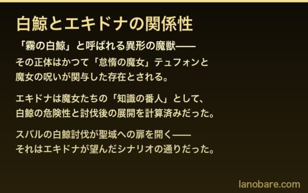 白鯨とエキドナの関係性
