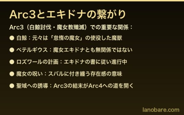 Arc3とエキドナの繋がり