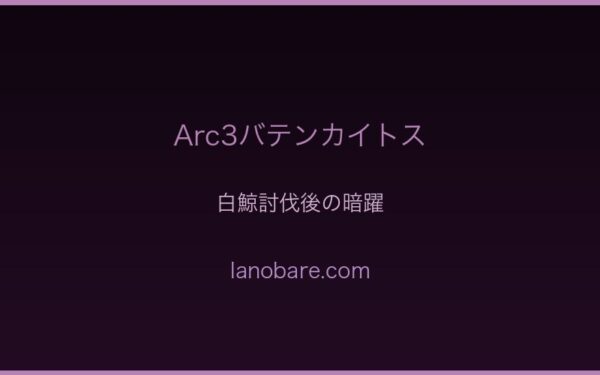 白鯨討伐後の暗躍