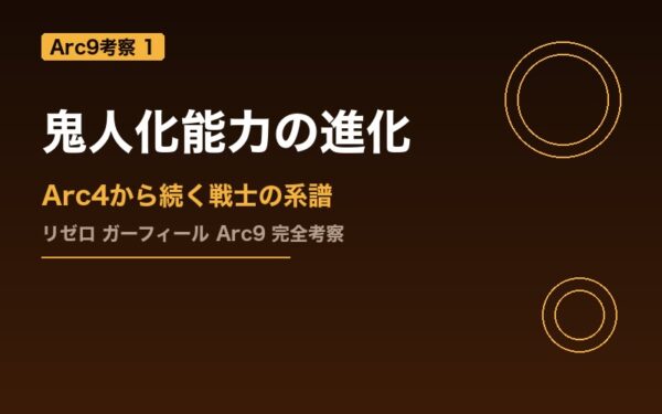 ガーフィール鬼人化能力の進化 Arc9考察