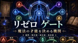 リゼロのゲートと魔法の才能を表すアイキャッチ