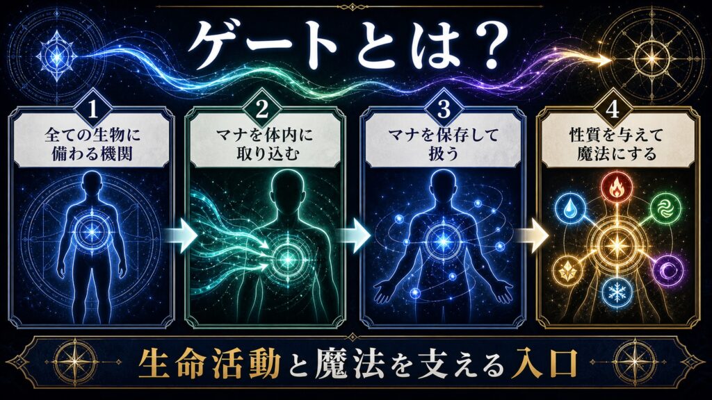 ゲートの基本的な役割をまとめた図解