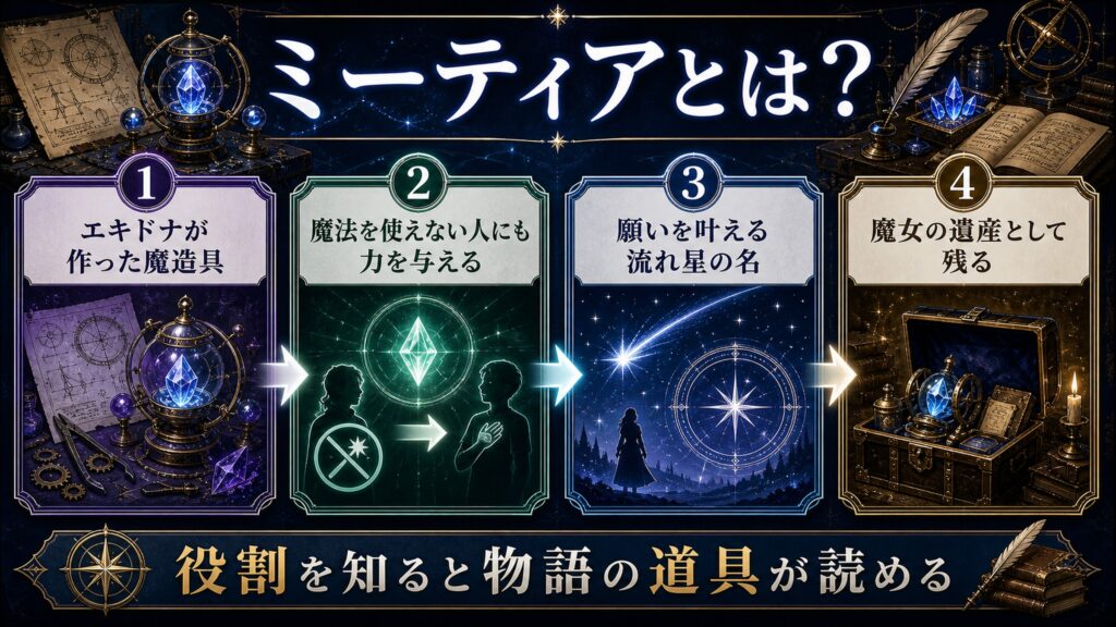 ミーティアの意味と役割をまとめた図解