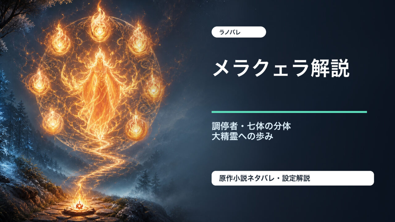 「リゼロ」メラクェラの調停者としての役割と七体の分体を表したアイキャッチ画像