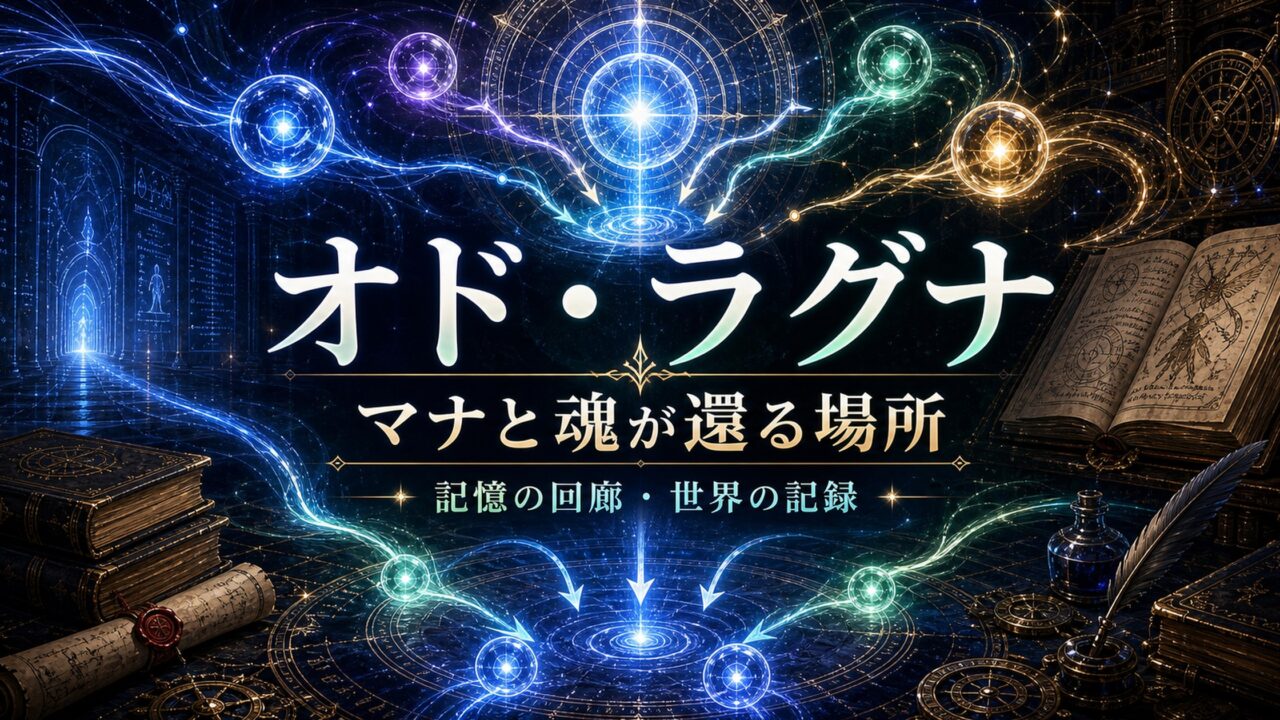 オド・ラグナとマナの循環を表すアイキャッチ