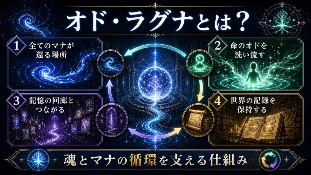 オド・ラグナの基本的な役割をまとめた図解