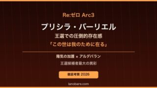 Re:ゼロ Arc3 プリシラ・バーリエル アイキャッチ