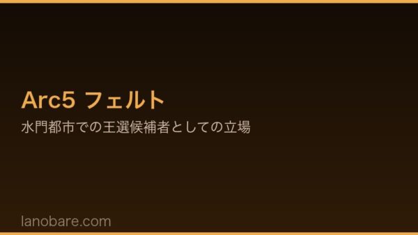 Re:ゼロ Arc5 フェルト 水門都市での活躍