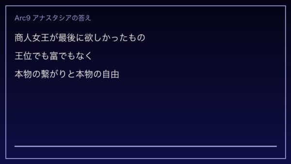 商人女王アナスタシア・ホーシン