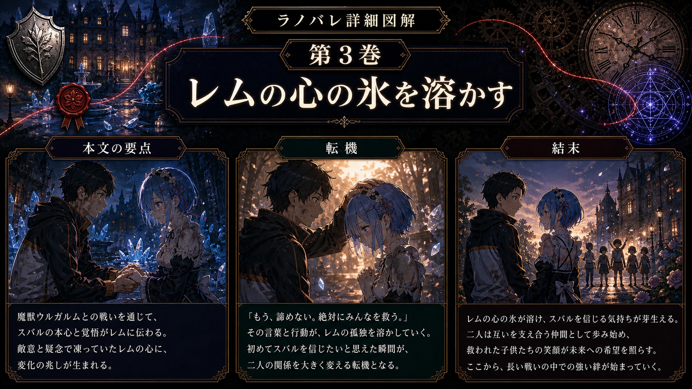トップページ詳細解説「レムの心の氷を溶かす」を整理した図解