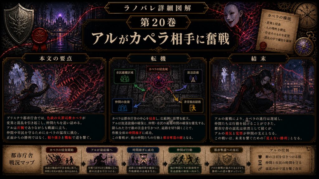 トップページ詳細解説「アルがカペラ相手に奮戦」を整理した図解