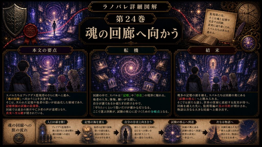 トップページ詳細解説「魂の回廊へ向かう」を整理した図解