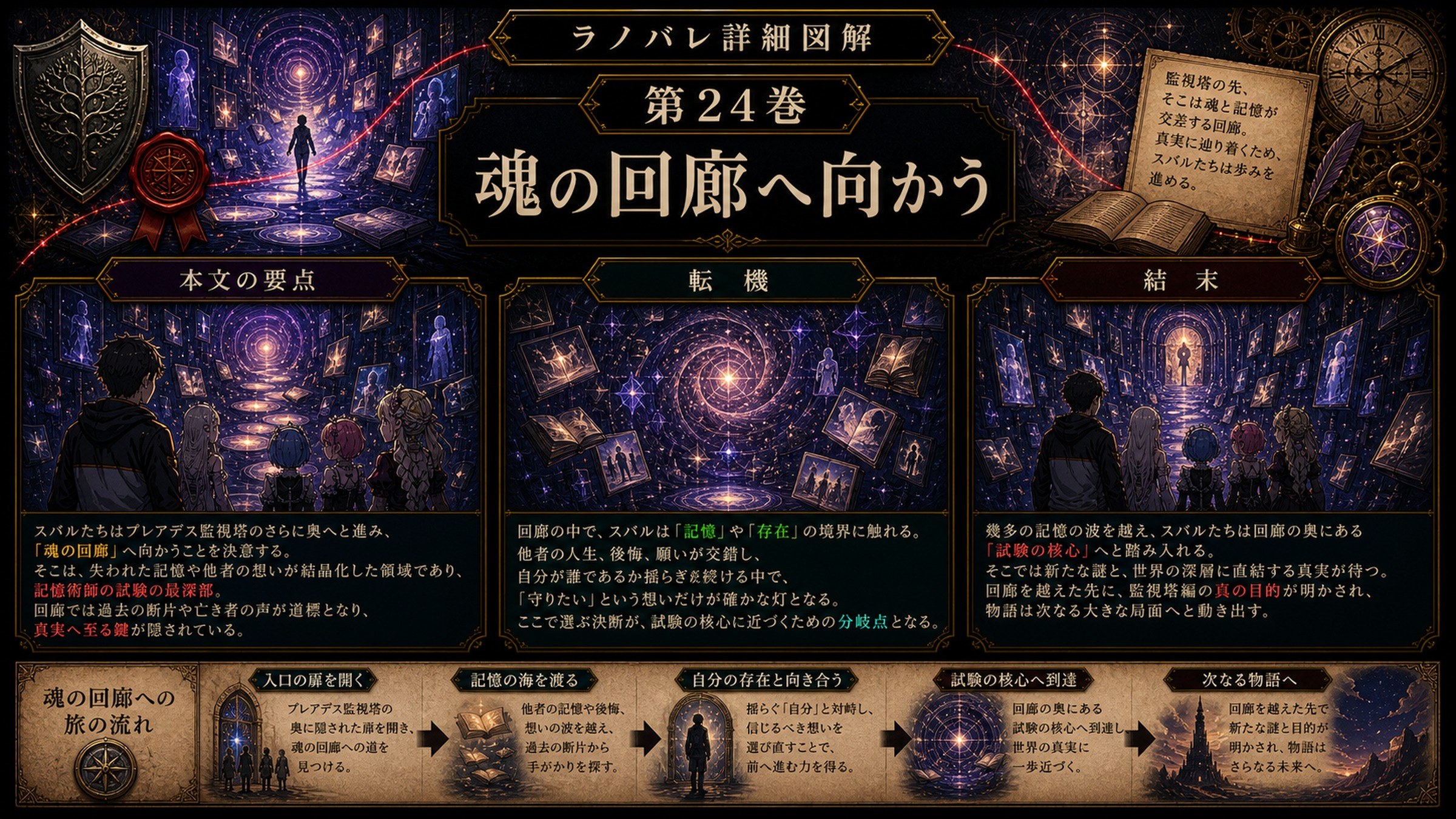 トップページ詳細解説「魂の回廊へ向かう」を整理した図解