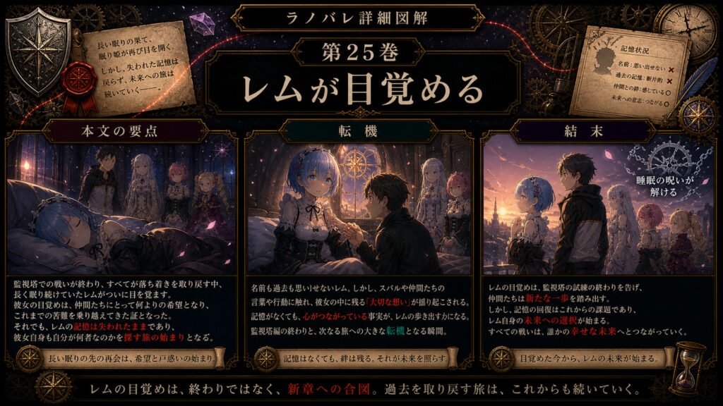 トップページ詳細解説「レムが目覚める」を整理した図解