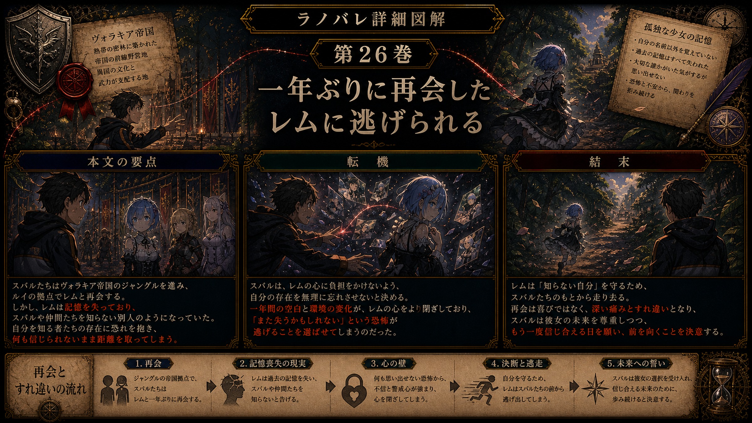 トップページ詳細解説「一年ぶりに再会したレムに逃げられる」を整理した図解