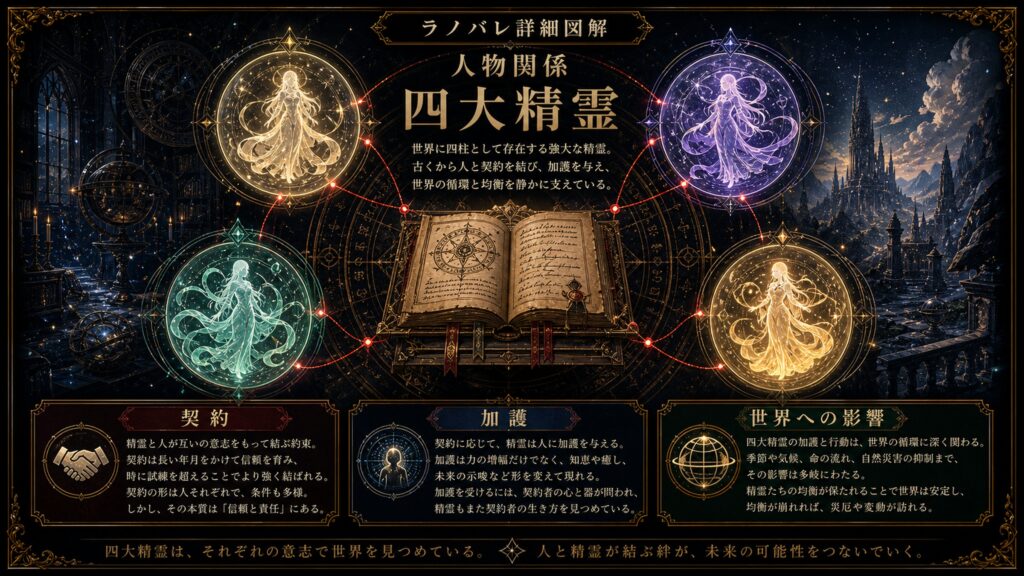 トップページ詳細解説「四大精霊」を整理した図解