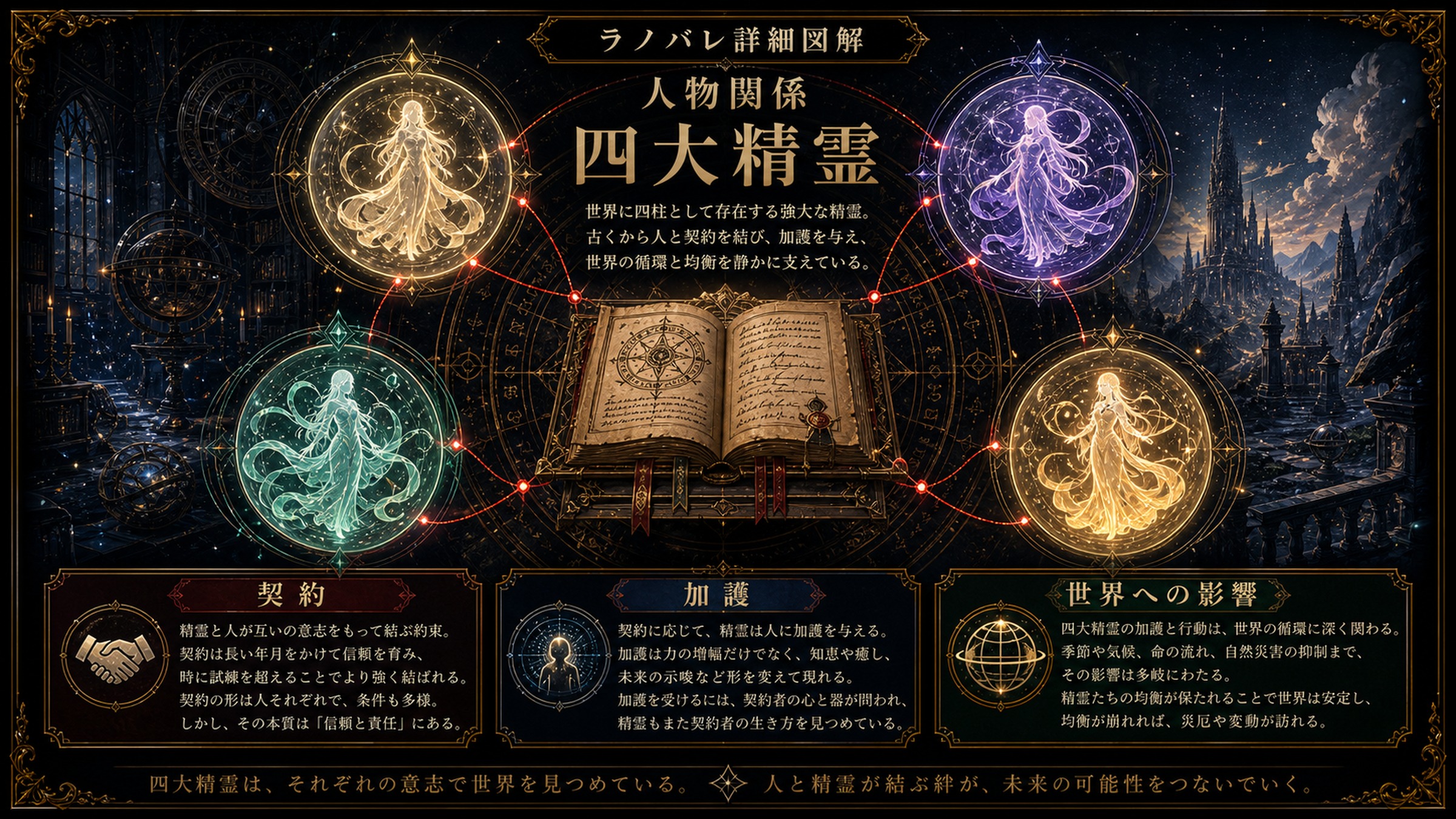 トップページ詳細解説「四大精霊」を整理した図解