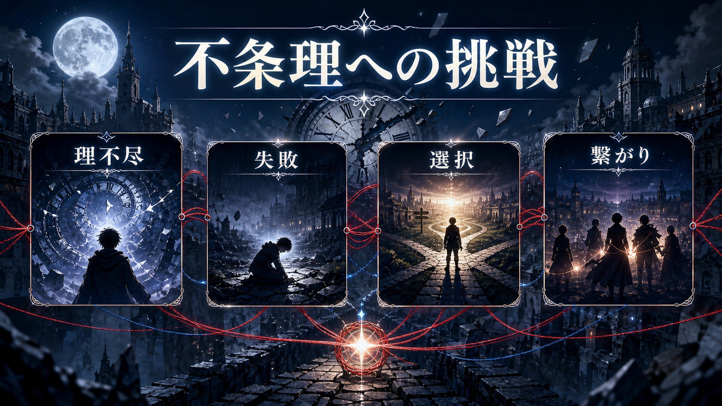 トップページ「「リゼロ」の魅力は『不条理に対する挑戦』」の内容を整理した図解