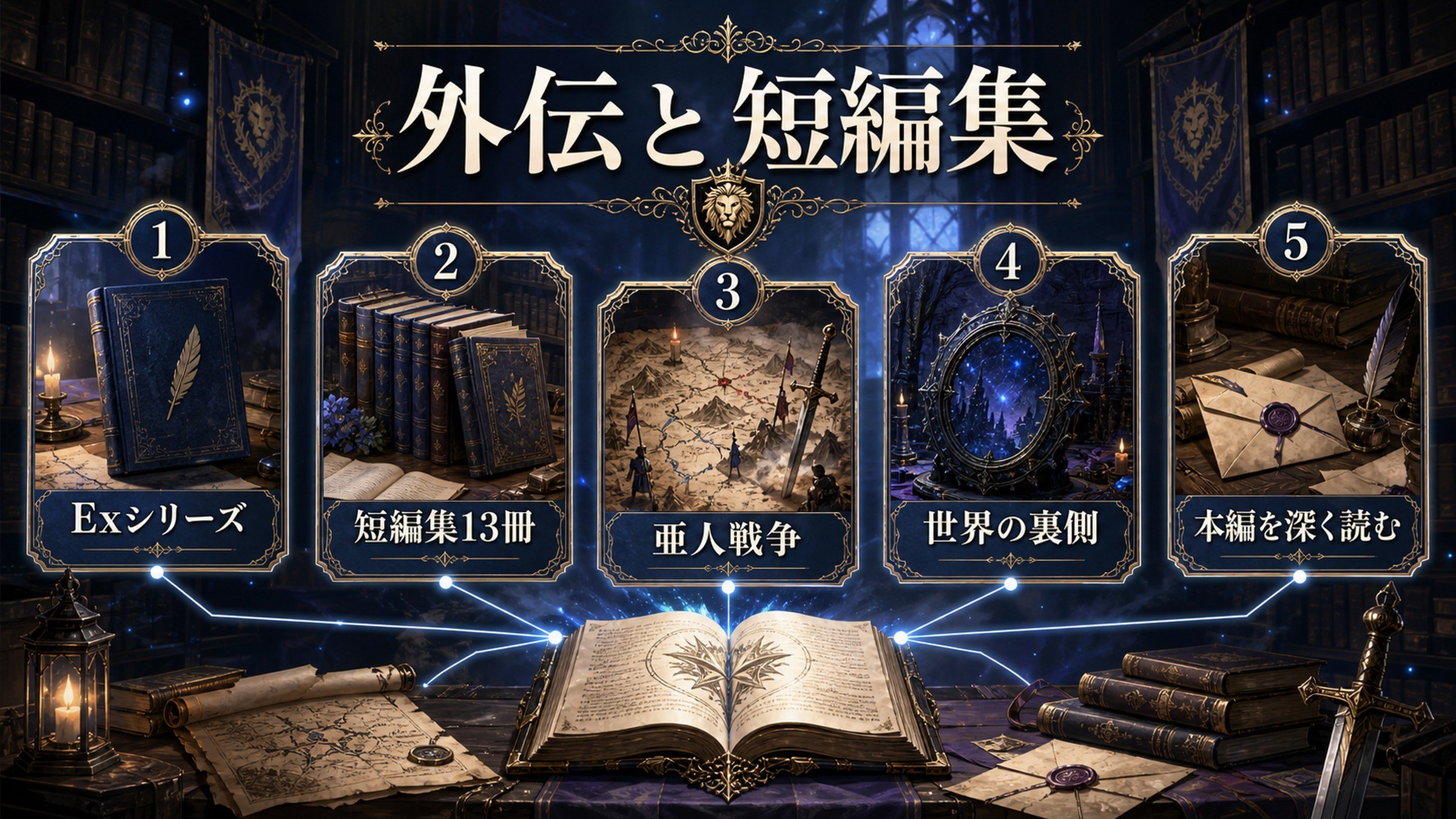 トップページ「リゼロ外伝・本編短編集（Exシリーズ＋短編集）」の内容を整理した図解