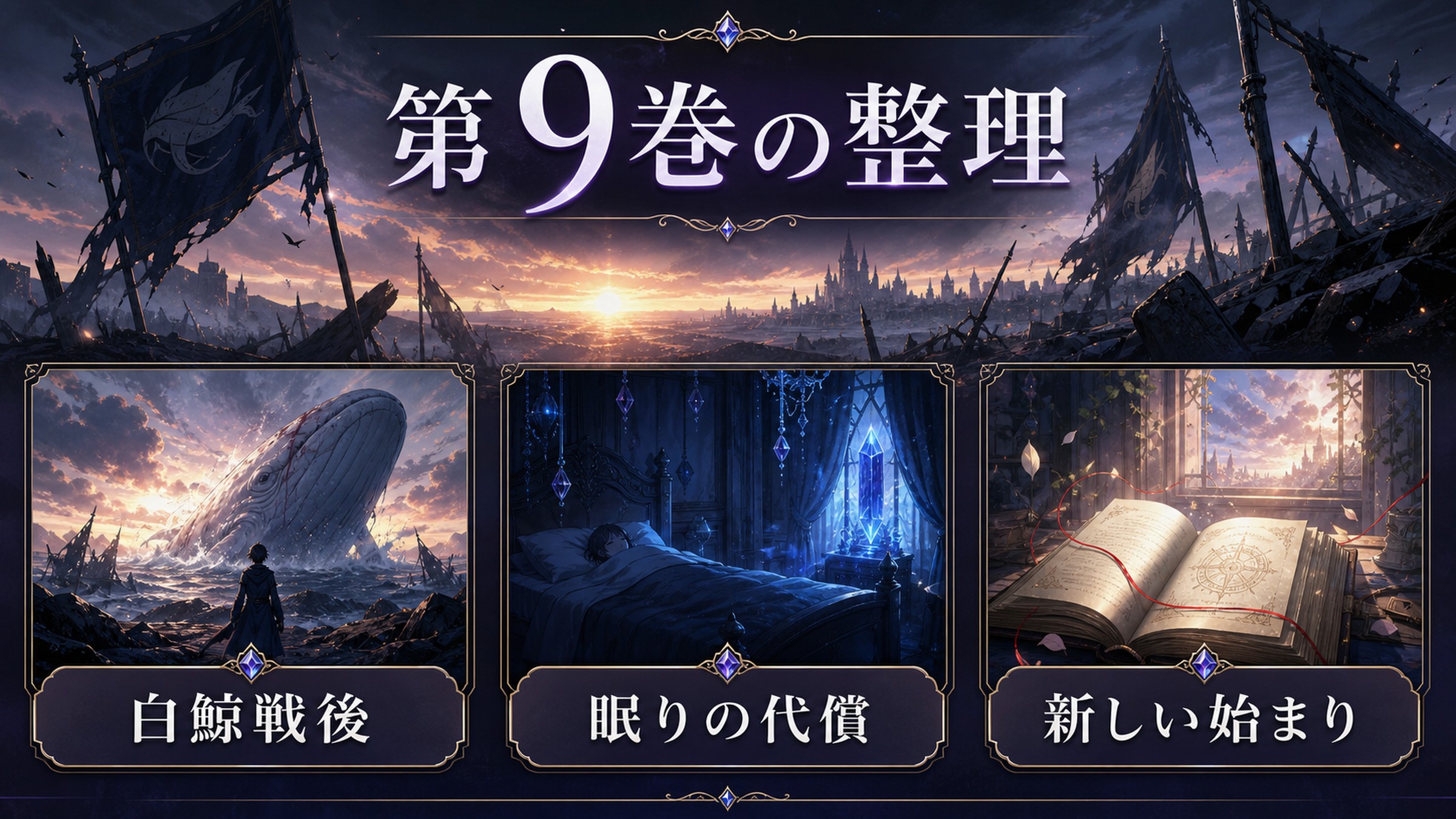 トップページ「リゼロ第9巻ネタバレ 取り戻した物語と眠りについた物語」の内容を整理した図解