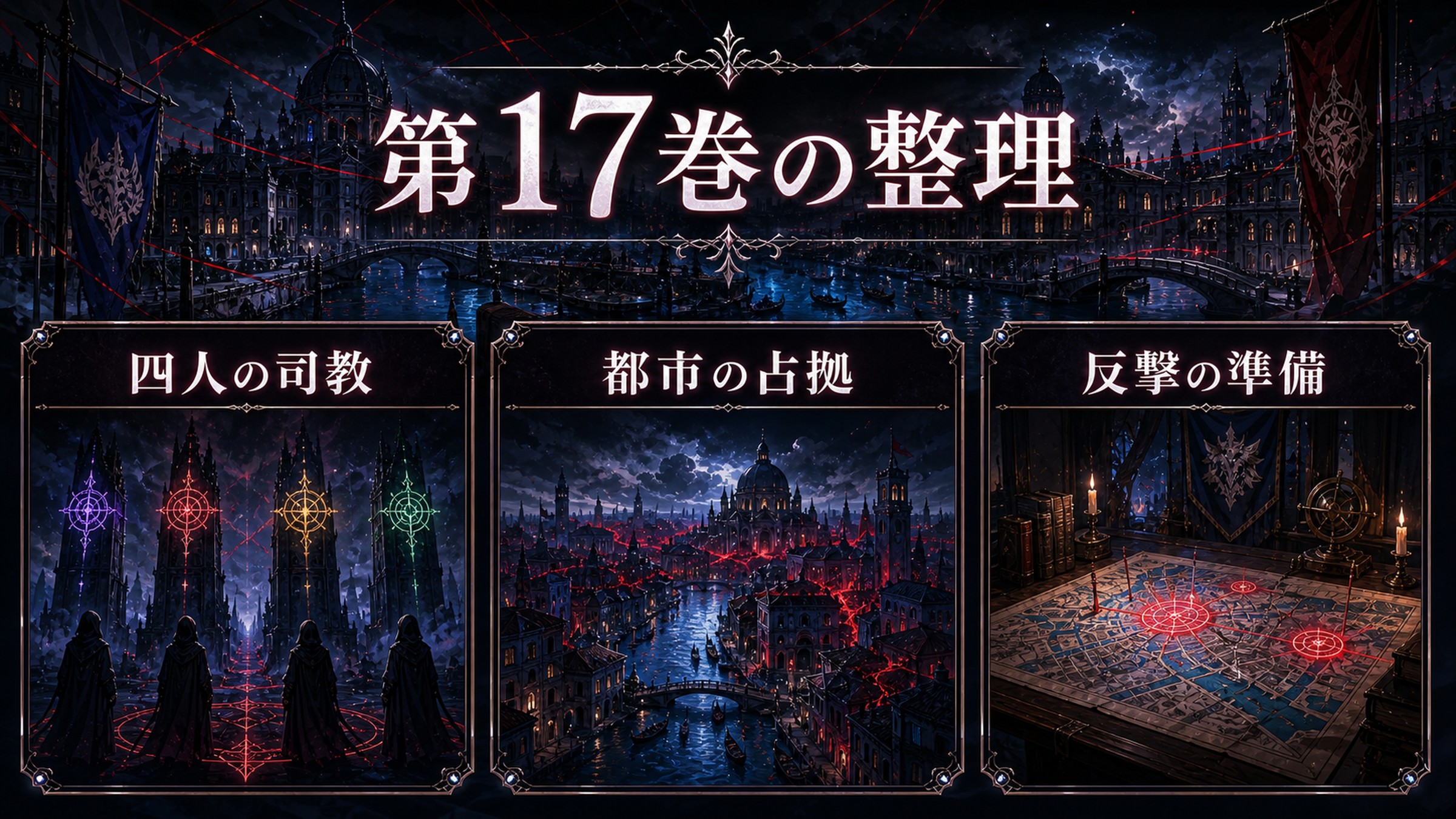トップページ「リゼロ第１7巻ネタバレ 「強欲」「憤怒」「色欲」「暴食」の大罪司教がプリステラに登場」の内容を整理した図解