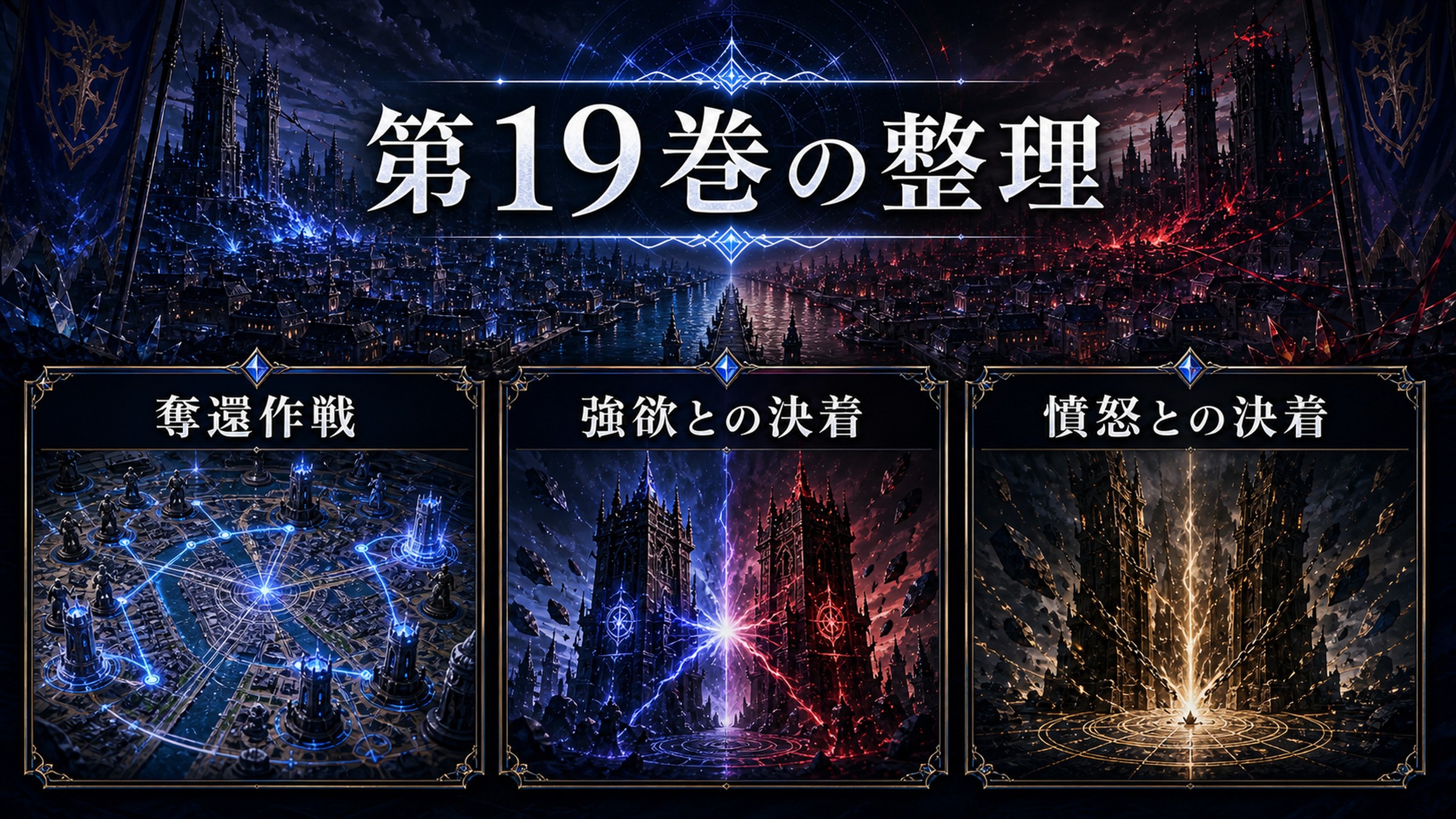 トップページ「リゼロ第１9巻ネタバレ 制御塔奪還作戦開始！「強欲」「憤怒」と決着」の内容を整理した図解