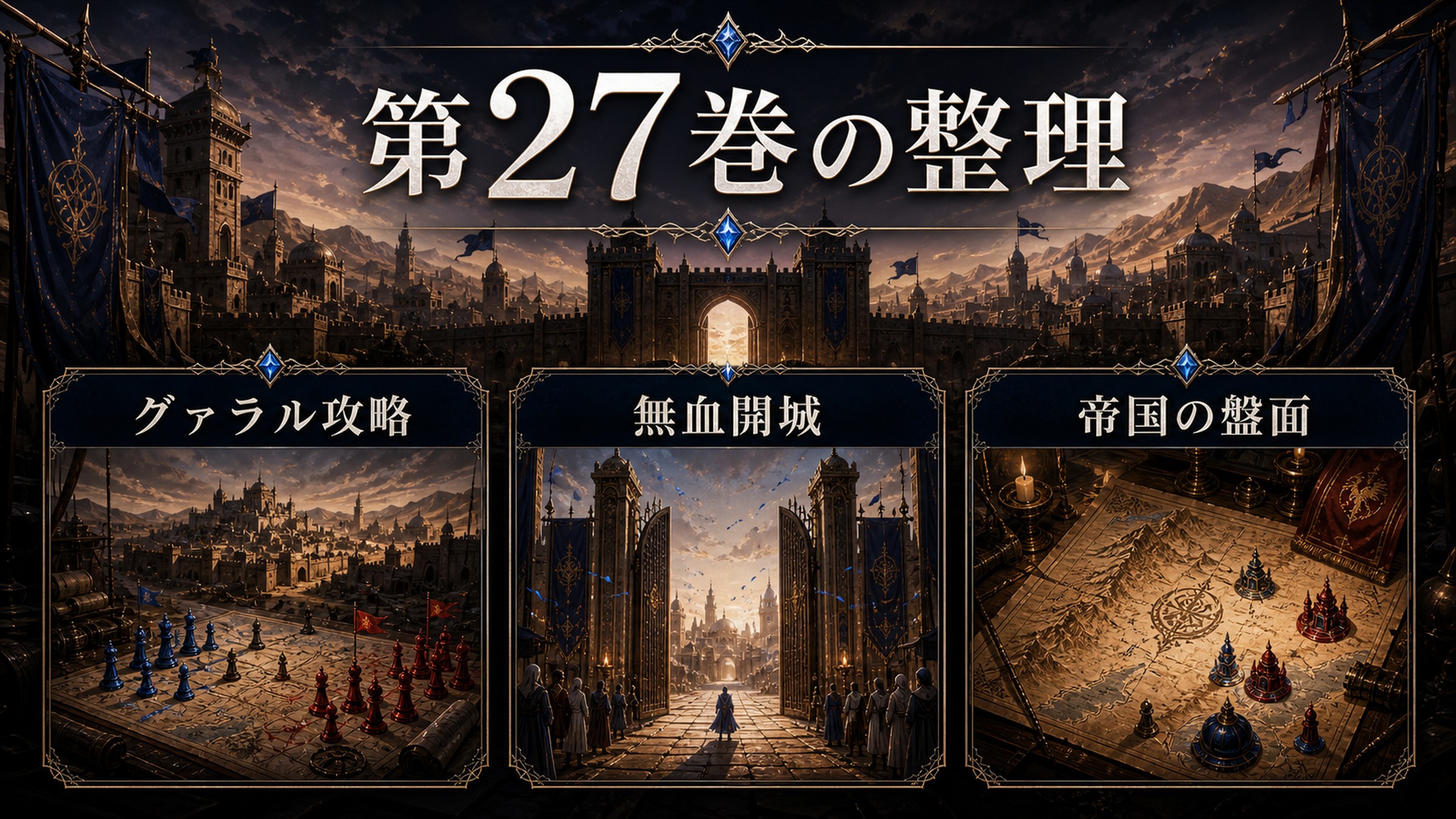 トップページ「リゼロ第27巻ネタバレ 城郭都市グァラルを無血開城」の内容を整理した図解