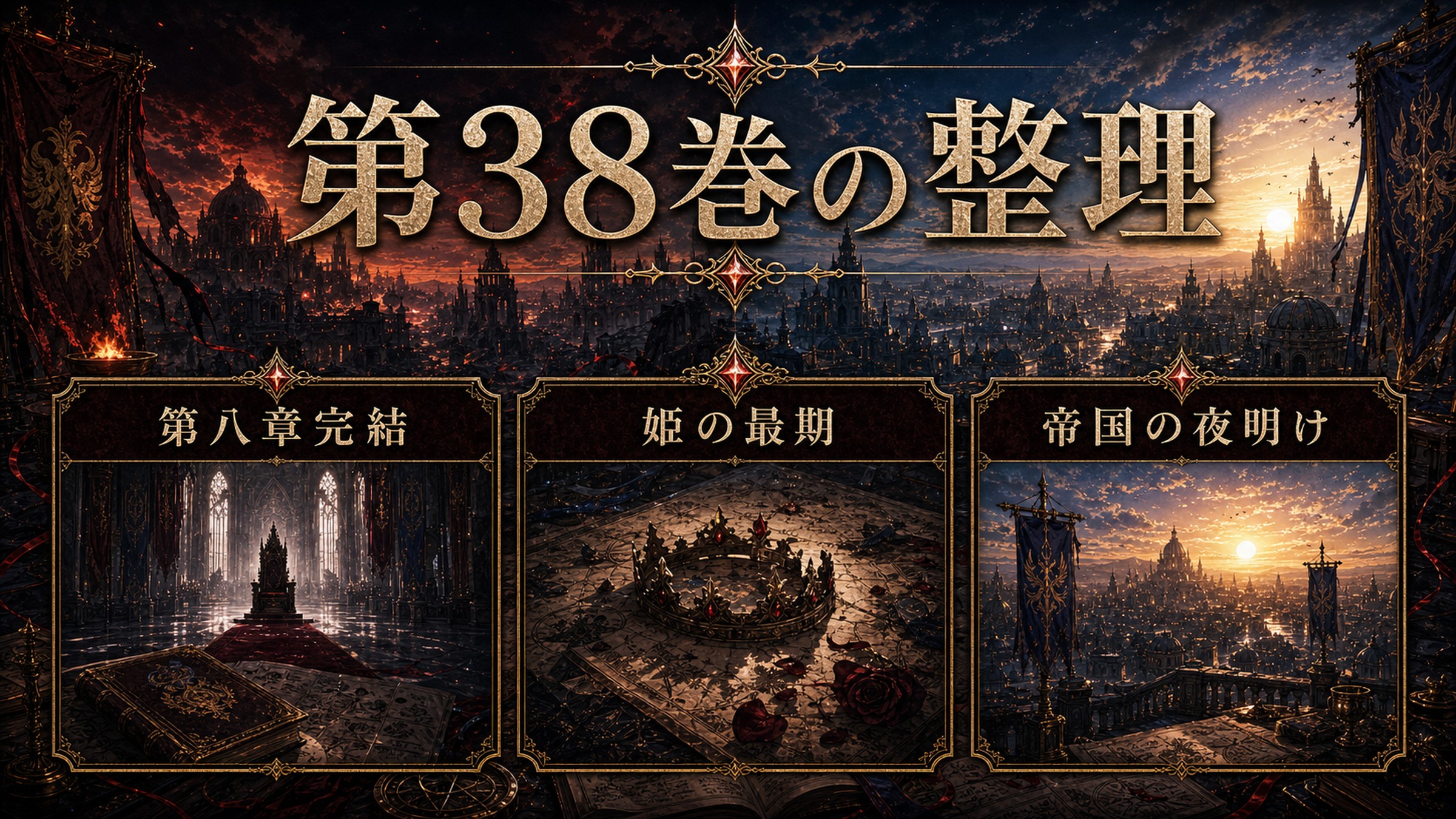 トップページ「リゼロ第38巻ネタバレ 第八章完結！プリシア・バーリエル、衝撃の最期」の内容を整理した図解