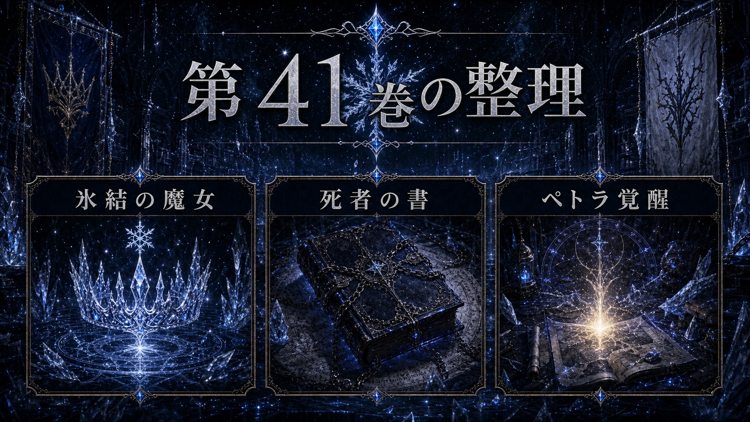 トップページ「リゼロ第41巻ネタバレ 氷結の魔女登場、ペトラが死者の書で覚醒」の内容を整理した図解