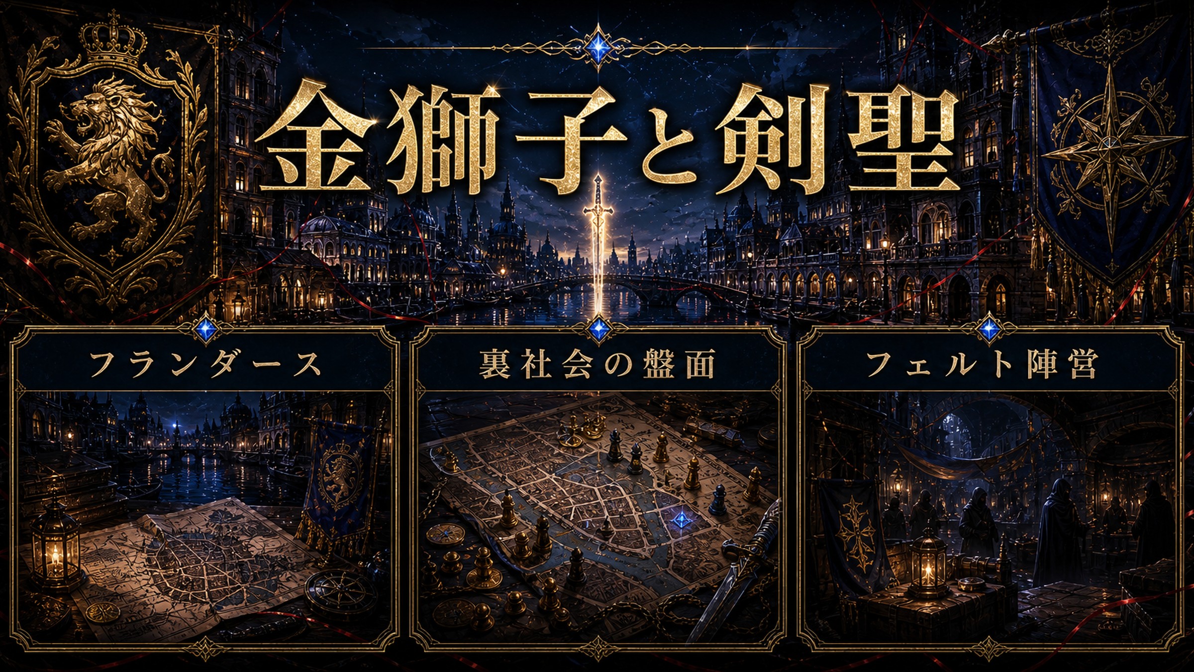 トップページ「【リゼロ外伝】金獅子と剣聖、フランダース騒乱のあらすじネタバレ」の内容を整理した図解