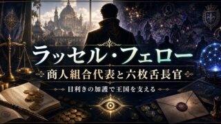 ラッセル・フェローの表と裏の顔を表すアイキャッチ