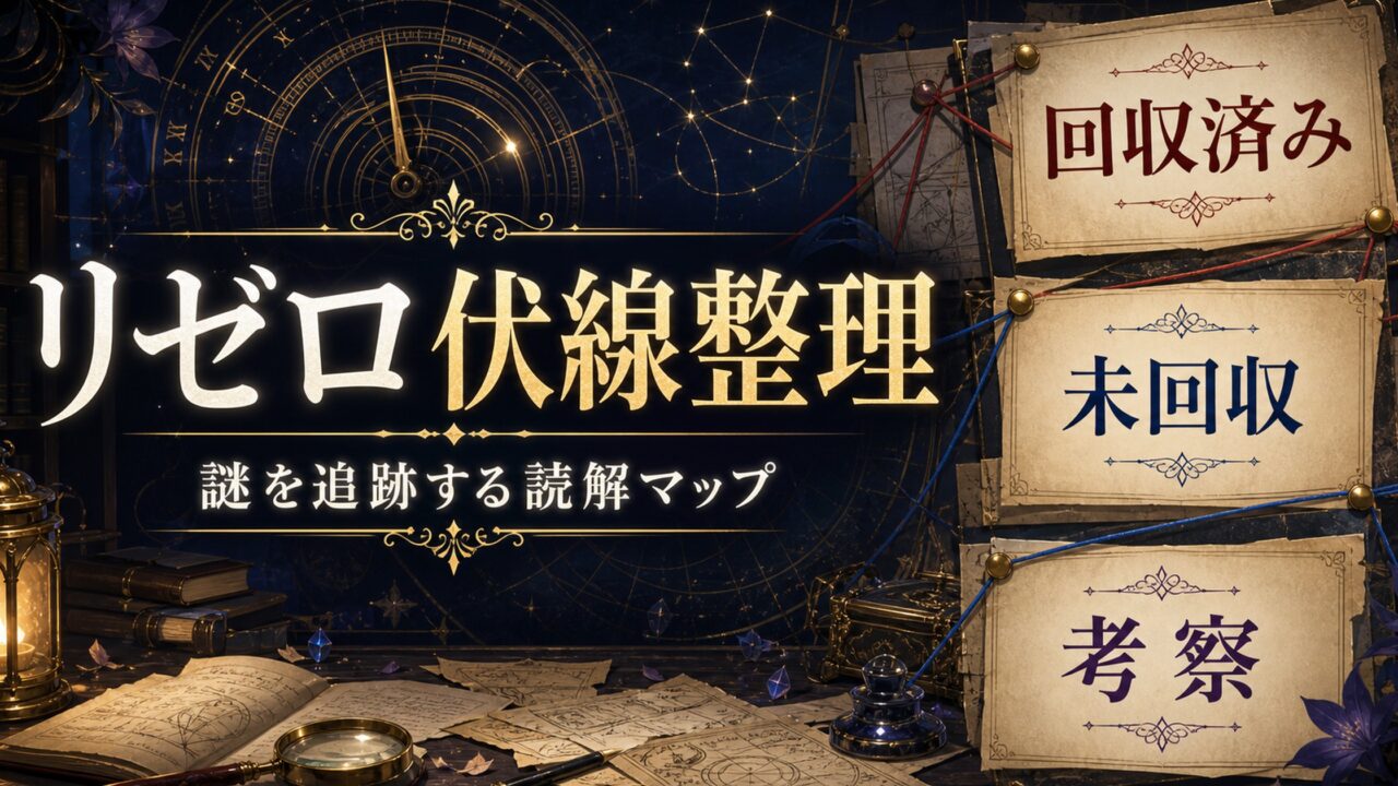 リゼロ 伏線・謎を完全整理 回収済み＆未回収を一覧で追跡 ネタバレ考察