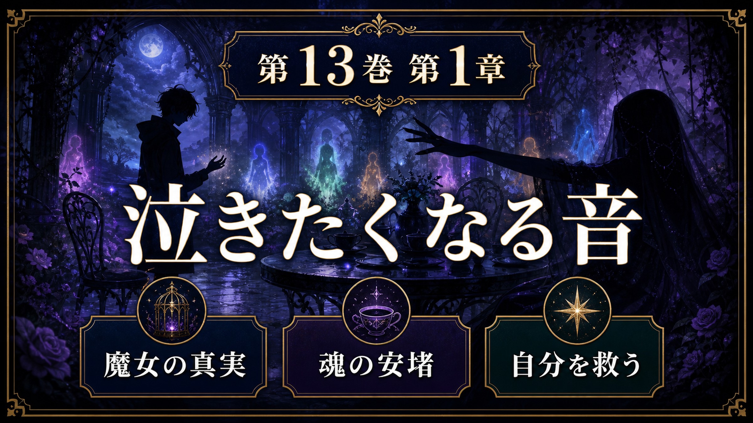 リゼロ原作小説13巻第1章を泣きたくなる音、魔女の真実、魂の安堵、自分を救うとして整理した図解