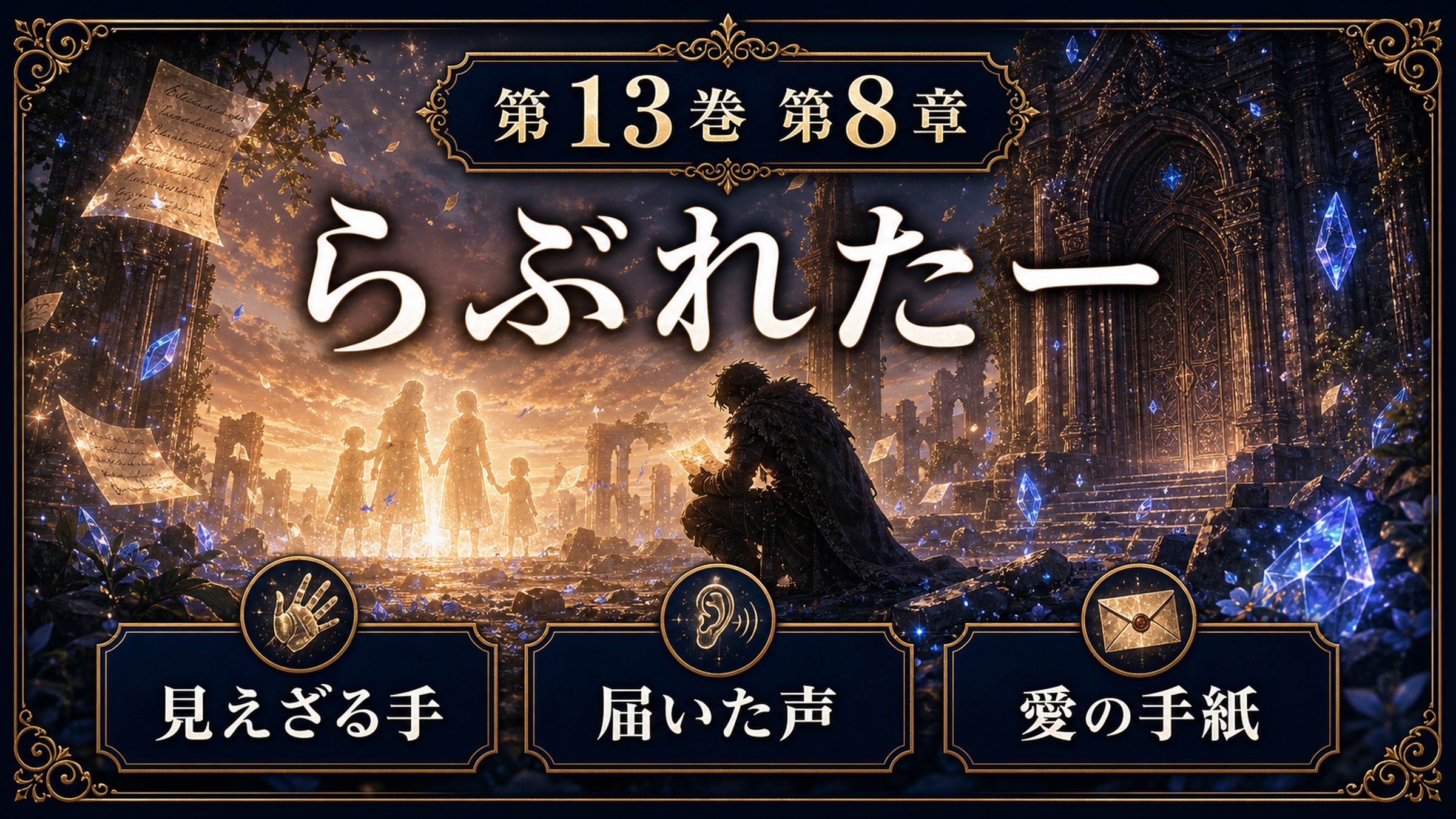 リゼロ原作小説13巻第8章をらぶれたー、見えざる手、届いた声、愛の手紙として整理した図解