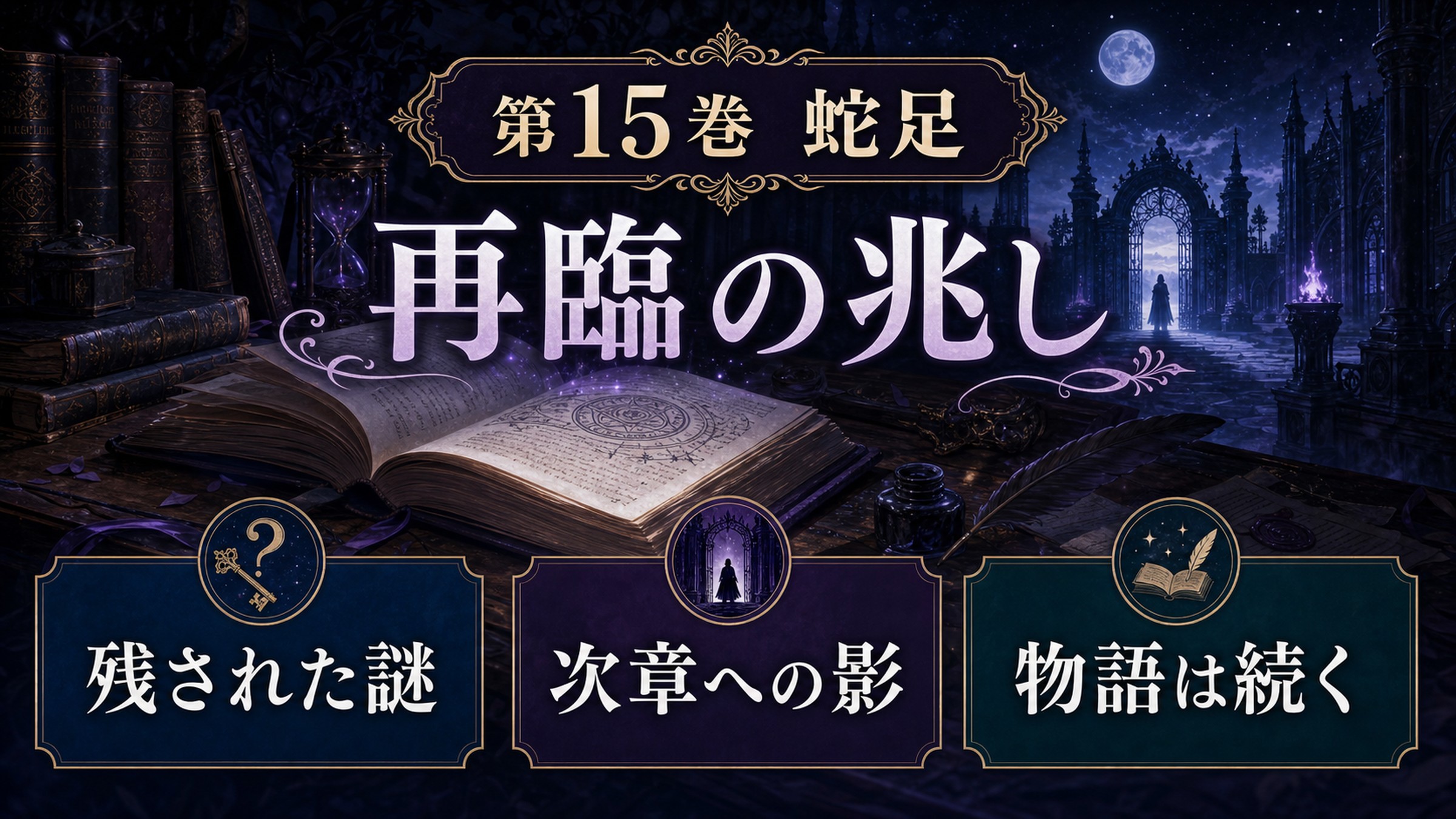 リゼロ原作小説15巻蛇足を再臨の兆し、残された謎、次章への影、物語は続くとして整理した図解