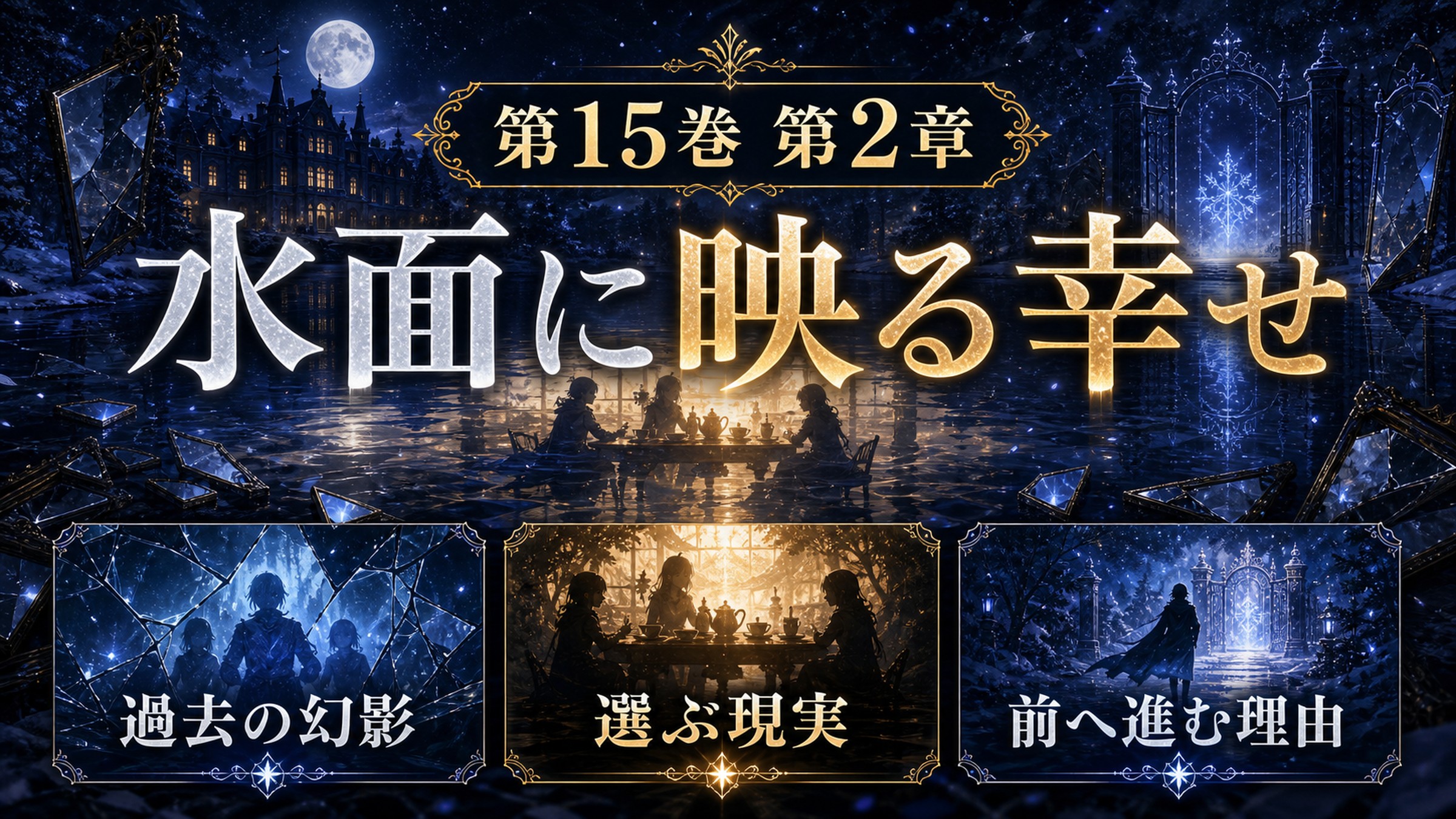 リゼロ原作小説15巻第2章を過去の幻影、選ぶ現実、前へ進む理由として整理した図解