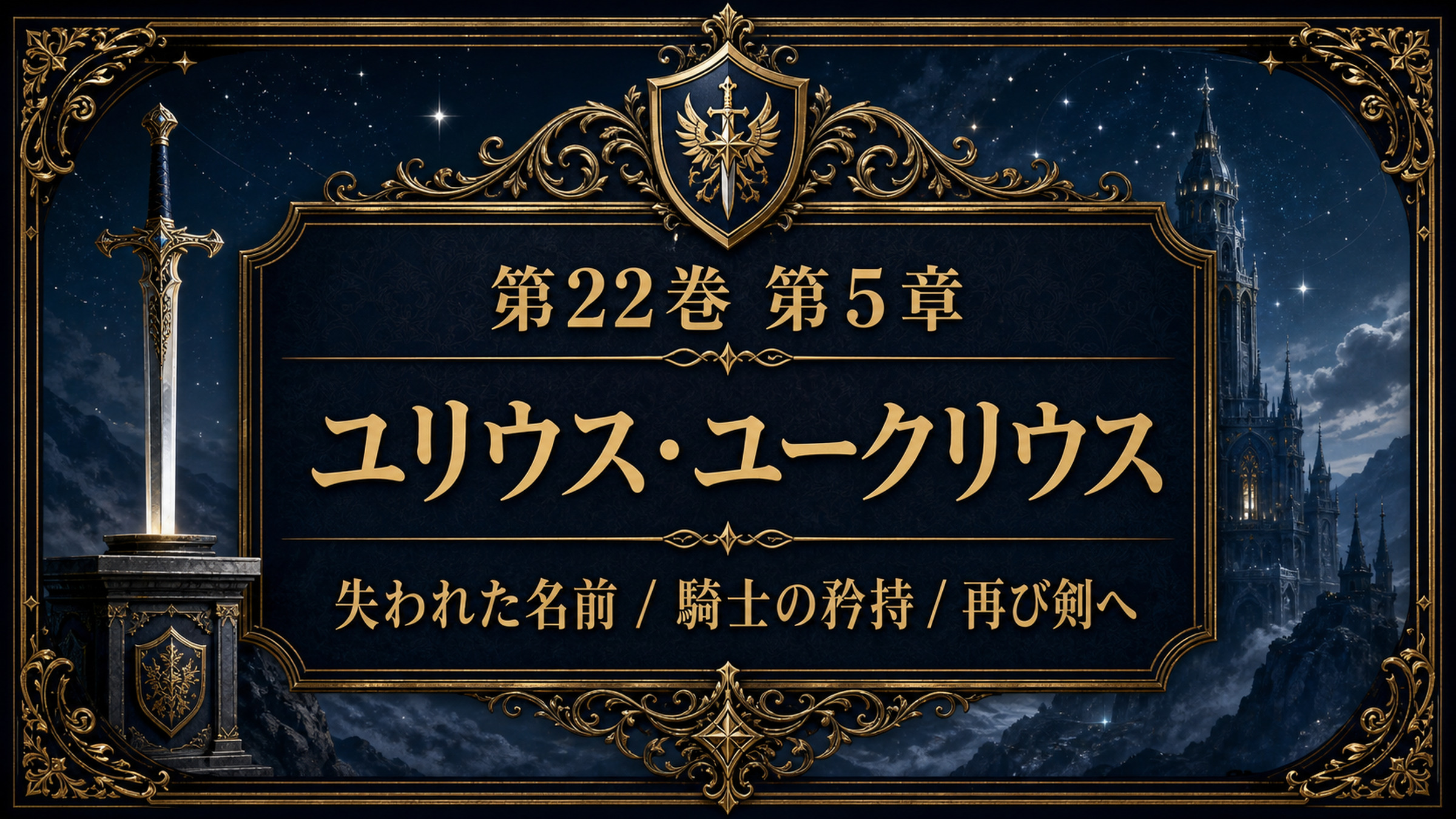 リゼロ原作小説22巻第5章をユリウス・ユークリウス、失われた名前、騎士の矜持、再び剣へとして整理した図解
