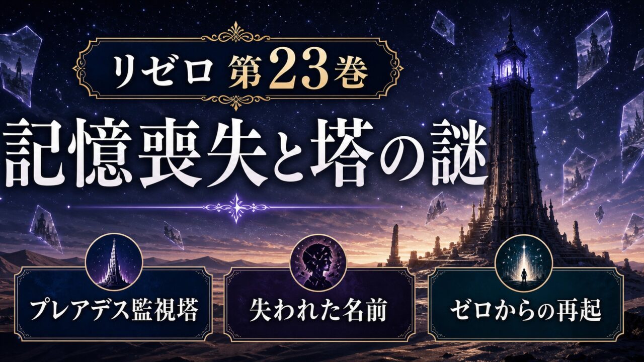 ネタバレ】Re:ゼロから始める異世界生活【ライトノベル/小説第23巻 
