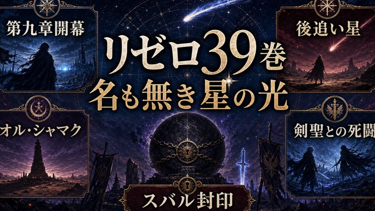 リゼロ39巻ネタバレ 第九章「名も無き星の光」開幕・アルの封印事件とラインハルト死闘 後追い星が動き出す