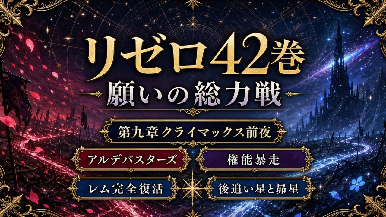 リゼロネタバレ 原作小説42巻 アルデバスターズ総力戦・権能暴走の四十二幕
