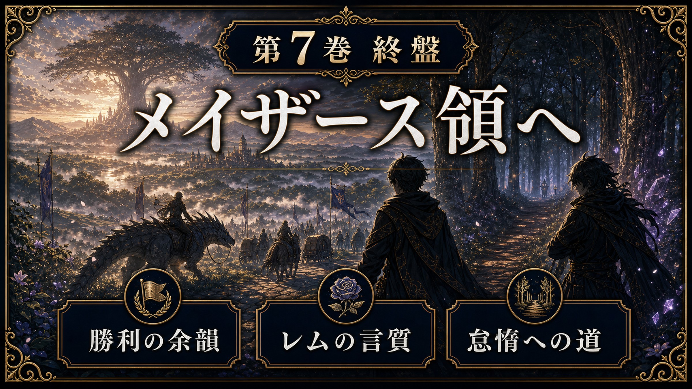 リゼロ原作小説7巻終盤をメイザース領へ、勝利の余韻、レムの言質、怠惰への道として整理した図解