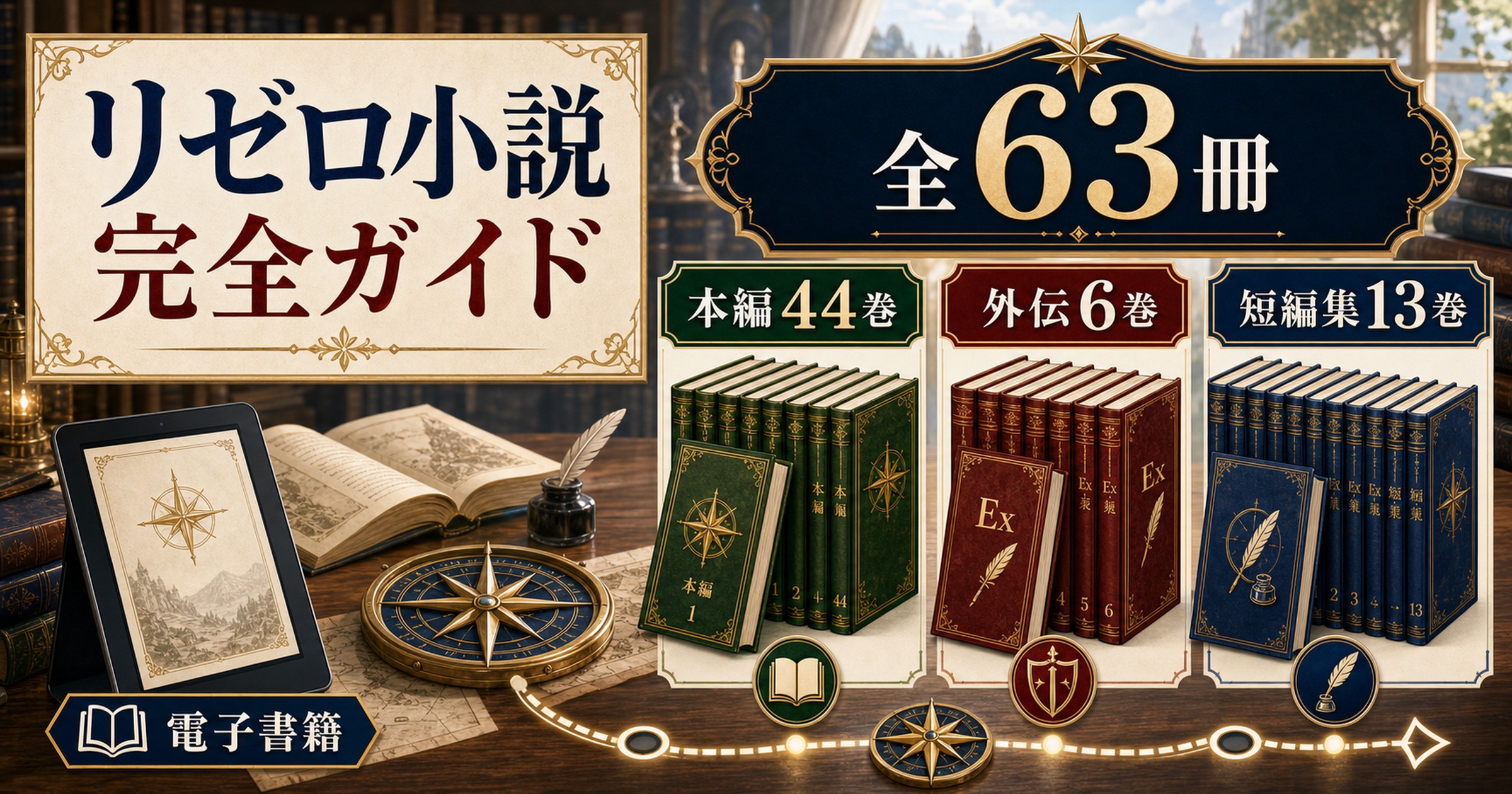 リゼロ】小説（ライトノベル）完全ガイド｜全何巻・読む順番・電子書籍