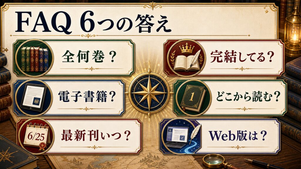 リゼロ小説FAQを全何巻、完結してる、電子書籍、どこから読む、最新刊いつ、Web版はとして整理した図解