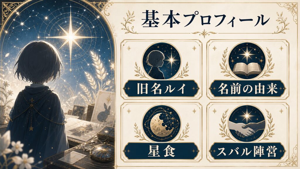 スピカの基本プロフィールを旧名ルイ、名前の由来、星食、スバル陣営で整理した図解