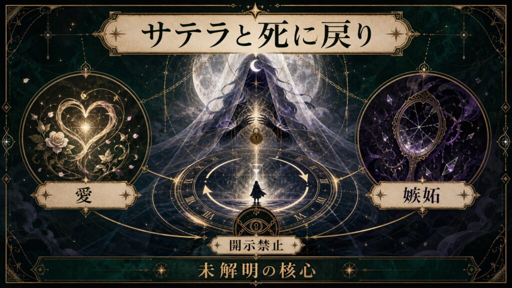 サテラと死に戻りの関係を示す図解