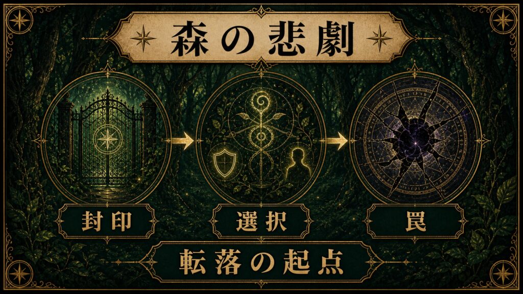 エリオール大森林の悲劇を整理した図解