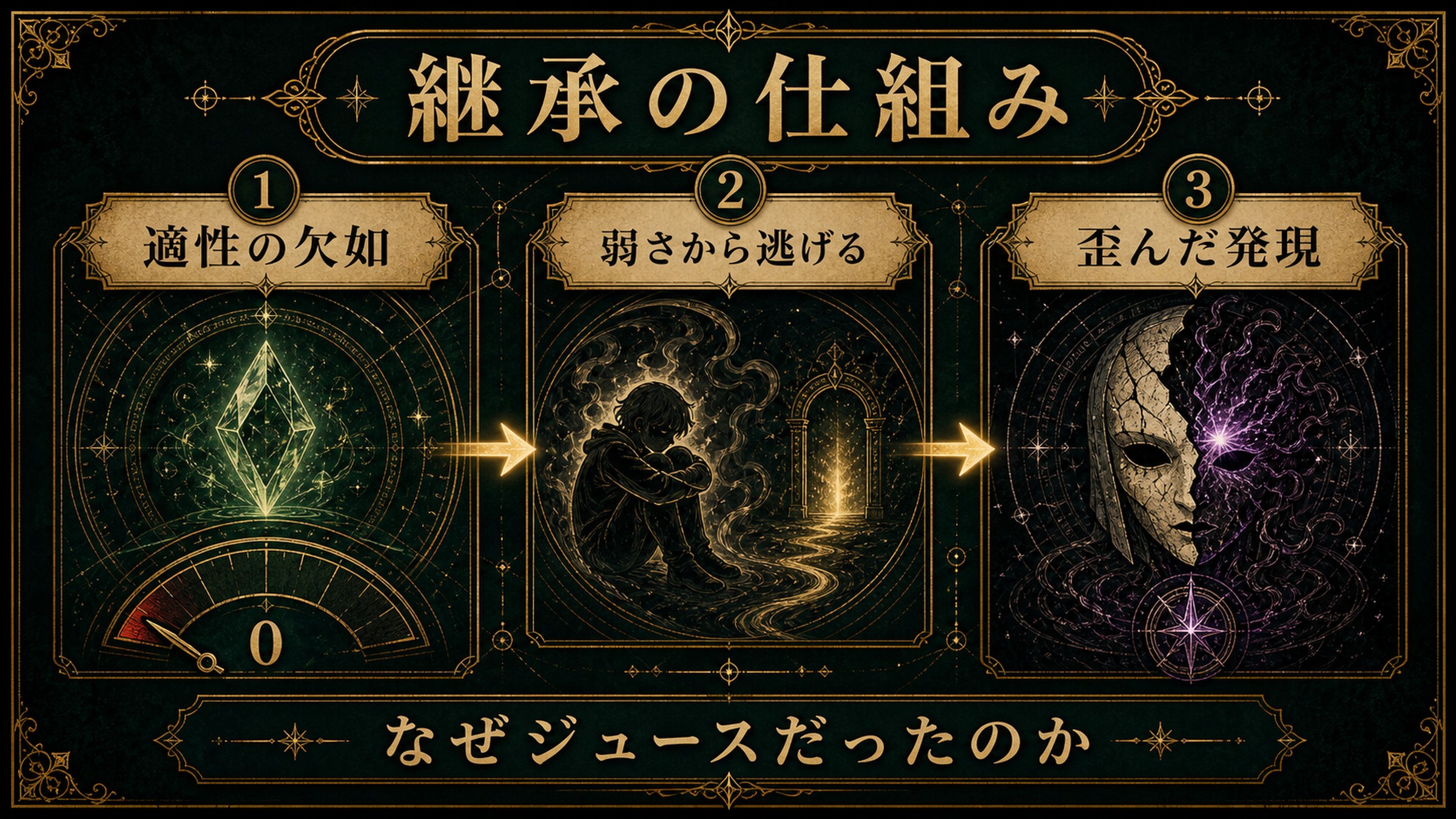 ジュースが権能を継承した仕組みを整理した図解