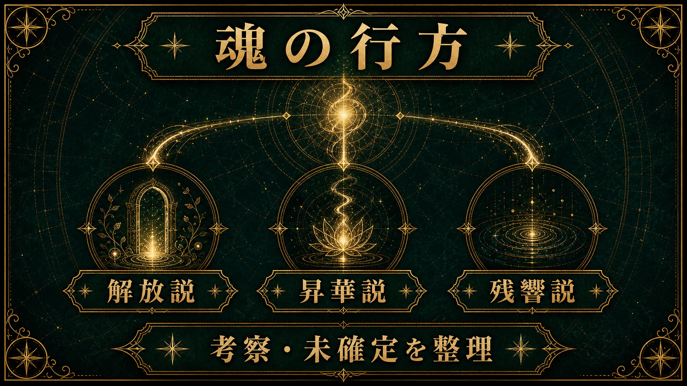 ジュースの魂の行方に関する考察を整理した図解