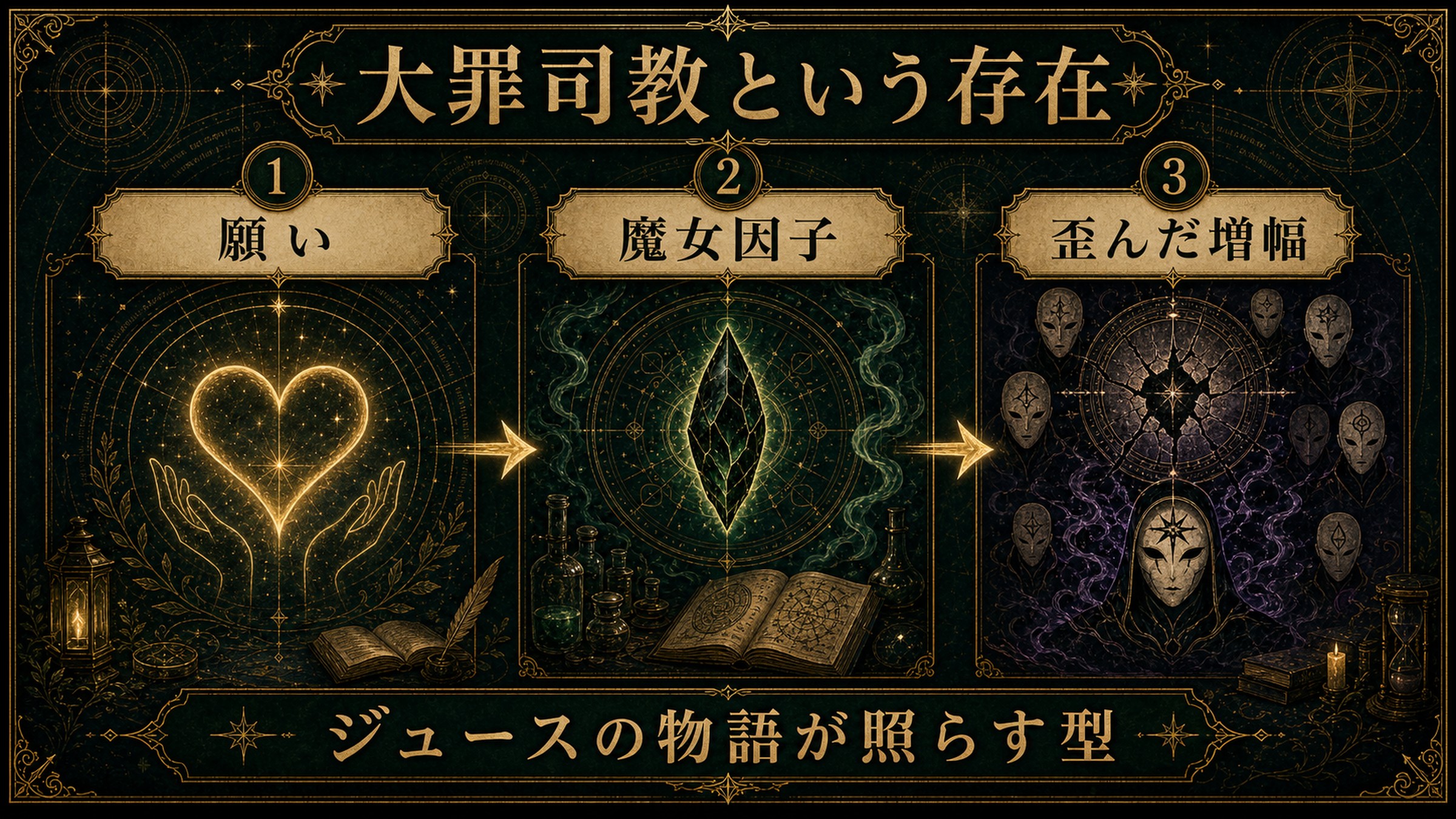 大罪司教という存在をジュースの物語から整理した図解