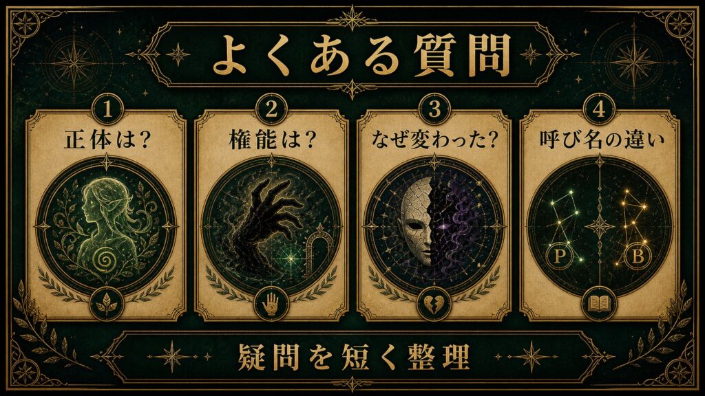 ペテルギウスの正体と権能に関するFAQ図解